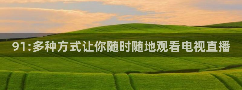 斗球体育app官网：91:多种方式让你随时随地观看电视直播
