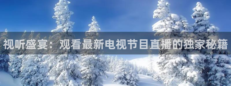 斗球体育在线直播：视听盛宴：观看最新电视节目直播的独家秘籍